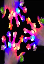 LED Light Up Rings Glow Party Favours Flashing Kids Prizes Box Toys Birthday Classroom Rewards Easter Theme Treasure Supplies4443665