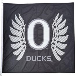 Oregon Ducks Wings flag Black 3x5FT 150x90cm Printing 100D polyester Indoor Outdoor Decoration Flag With Brass Grommets Shipp202k1490632