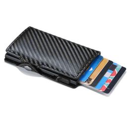 DIENQI Holder Wallets Men Brand Rfid Black Magic Trifold Leather Slim Mini Wallet Small Money Bag Male Purses H2204227407335