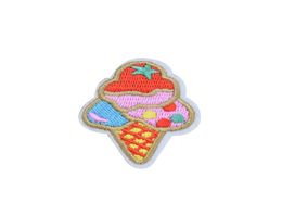 10PCS Multicolor Ice Cream Patches for Clothing Iron on Transfer Applique Patch for Kids Garment DIY Sew on Embroidered Applique A5177532