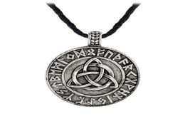 Valknut Pagan Amulet Vegvisir Viking Wax Cord Scandinavian Norse Jewellery Runes Pendant Necklace5012369