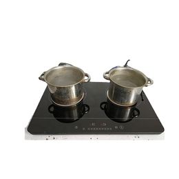 Ceramic Glass Plate Table Top Type Two Burner Induction Cooker for Home Cooking with Child Lock