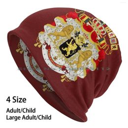 Berets Great Coat Of Arms Belgium Beanies Knit Hat King The Belgians Kingdom