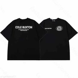 Mens T-shirts Cole Buxton Summer Spring Loose Green Grey White Black t Shirt Men Women High Quality Classic Slogan Print Top Tee with Tag Cb 1b2sv