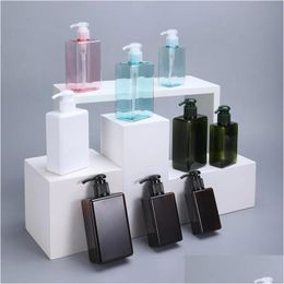 Packing Bottles Wholesale 100Ml Refillable Empty Plastic Pump Lotion Storage Container Dispenser For Makeup Cosmetic Bath Shower Gel S Dh6Kh