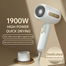 1900W Cold Wind Hair Dryer Professional Blow Dryer Suitable for Home Strong Wind Salon Blue Light Quick Hair Dryer Dormitory 240415