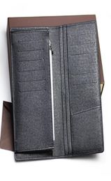 Designerwallet leather long wallet men pruse male clutch zipper around wallets men women money bag pocket Short Wallet white Box6281716