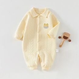 Rompers for Baby Girls Boys Jumpsuits 100% Cotton Knitting Clothes for born Girls Bodysuit s born Baby Stuff 240411