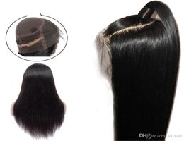 Full Lace Wigs Brazilian Straight Human Hair Lace Wigs 360 Lace Frontal Wigs Pre Plucked With Baby Hair Full End 4842675