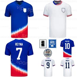 National Team US 20 BALOGUN Soccer Jersey Man 24-25 Copa America 23 ACOSTA 2 YEDLIN 8 MCKENNIE 21 WEAH ZIMMERMAN ROBINSON REYNA United States Football Shirt Kits