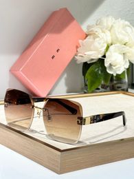 Sunglasses for Women 24ss Summer Luxury Brand High-End Fashion Glasses Classic MM logo Designer Sunglasses With Gift Box