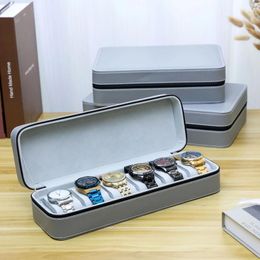 Watch Boxes 6/10/12 Girds Zipper Fashion Travel Box Storage For Organiser Jewellery Collection Display Holder