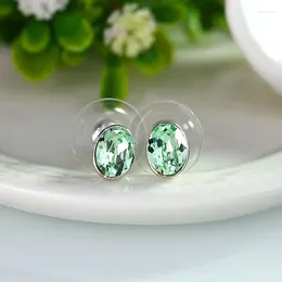 Stud Earrings ER-00196 2024 In Luxury Jewellery Silver Plated Oval For Women 1 Dollar Items Thanksgiving Gift