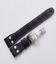 20mm 22mm Genuine Calf Leather Watch Strap with Buckle Clasp Men039s Watches Band for Fit IWC Bracelet Top quality4667084