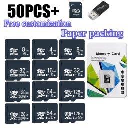 Cards 50PCS TF Card Class10 128GB 256GB cartao de memoria 32GB 64GB 16G SD Card 8G 4GB 2GB Micro Flash Memory Card for Digital Devices