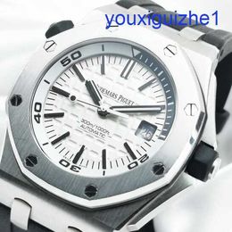 Fancy AP Wrist Watch Royal Oak Offshore Series Mens 42mm Diameter Automatic Mechanical Precision Steel Rubber Fashion Casual Chronograph 15710ST