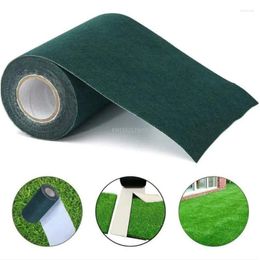 Decorative Flowers Simulation Grass Turf Tape Track And Field Self-adhesive Seam Lawn Garden Carpet Connection Gardening Supplies