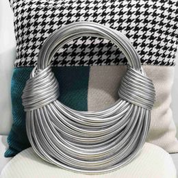 Womens Double Bags Knotted 2024 Knot HandPure Venata Luxury Le Rope Woven bag Calf Bottegs tote Hand Designer ILSC