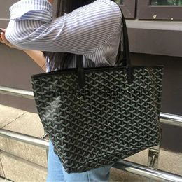 Shoulder Bags Stuff Sacks 2023 New Dog Tooth Bag Celebrity Same Style Womens Handheld One Shoulder Large Capacity Tote Mother and Child Shopping H240417