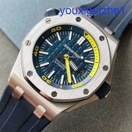 Fancy AP Wrist Watch Royal Oak Offshore Series Mens 15710ST.OO.A027CA.01 Automatic Mechanical Night Glow Watch Male 42mm Dia Gauge Diameter