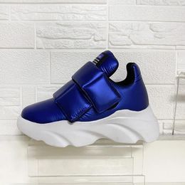 Casual Shoes DONNAIN 2024 Winter Platform Sneakers Women Trendy Electric Blue Waterproof Down Cloth Warm Chunky Bread