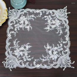 Table Cloth Europe Flowers Sequin Embroidery Cover Wedding Party Tablecloth Kitchen Christmas Decoration And Accessories