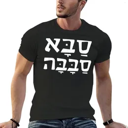 Men's Polos Saba Cool Grandpa Hebrew T-Shirt T-shirts Man Edition T Shirt Quick Drying Mens Graphic