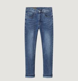 Calça de jeans de grife de gente casual perneiras de rua cartas de dança de rua bordadas de padrões soltos de altas calças de cintura larga de cintura alta de cinta larga