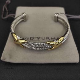 Bangle David Yurma Jewellery David Bracelet For Women High Quality Station Cable Cross Collection Vintage Ethnic Loop Hoop Punk Jewellery Band 963