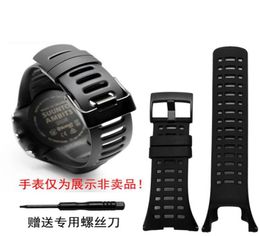 35mm Black Buckle Silicone Watch Band Strap Watch for Ambit 1 2 3 2R 2S Replacement Sport Wristband239u8856236