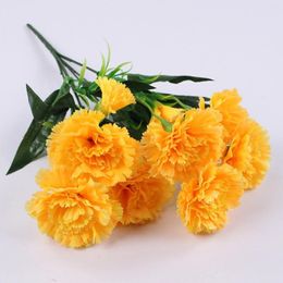 Decorative Flowers 7 Colour Carnation Wedding Road Lead Flower Ball T Stage Decoration Event Layout Simulation Silk Row Table Vase