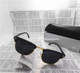 High Quality Fashion Sunglasses Women Men Sunglasses UV400 Protection Eyewear Circle 51MM Round Frame Sport Retro Driver Goggles W9319190