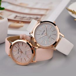 Wristwatches 2024 Fashion Ladies Watches YOLAKO Star Watch Casual Simple Women Leather Strap Analogue Quartz