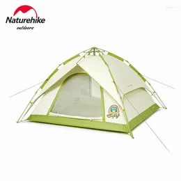 Tents And Shelters Naturehike Outdoor 3-4 Person Camping Tent Quick Automatic Opening Waterproof Picnic Shelter Family Beach Large Space