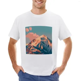 Men's Polos Mount Sunshine T-Shirt Oversizeds Aesthetic Clothing Clothes Quick Drying Mens Cotton T Shirts