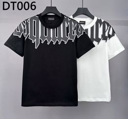 DSQ PHANTOM TURTLE Men's T-Shirts Mens Designer T Shirts Black White Cool T-shirt Men Summer Italian Fashion Casual Street T-shirt Tops Plus Size M-XXXL 6295