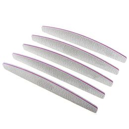 25 pcs/set 100/180 half moon shape Nail File Manicure Pedicure Nail Art Tools