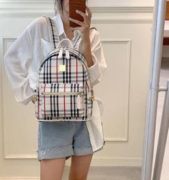 Instagram Mesh Red Envelope 2021 New Korean Style Fashionable AllMatch Fashionable Soft Leather Backpack Plaid Casual Womens Smal5590106