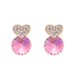 Stud Earrings ER-00106 2024 In Luxury Jewellery Gold Plated Heart For Women 1 Dollar Items Thanksgiving Gift