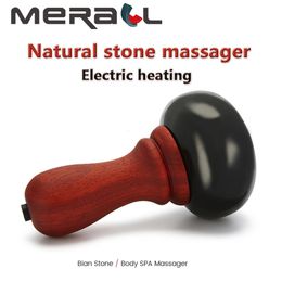 Natural Stone Massage Gua Sha Skin Care Lift Reduce Wrinkles Neck Back Electric Massage Slimming Pain Relief Relaxation 240408