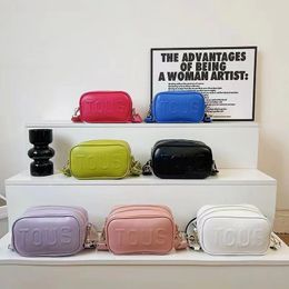 Fashion Women's Bag Touss Letter Bear Bag Candy Color Large Capacity Camera Bag
