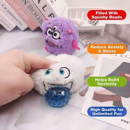 Cute Squeeze Squishy Toys with Plush Jellies Stress Reliever for Kids Adults Cover Vent Ball Stuffed Animal