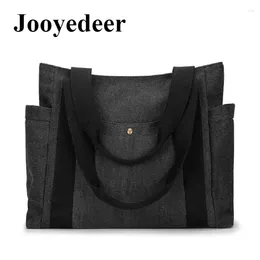 Evening Bags Jooyedeer Large Female Tote Bag Canvas Fabric Shoulder Women's Casual Handbags For Women School Teenager Ladies