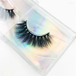 False Eyelashes 1PCS Visofree 6D Mink Full Volume Eyelash Reusable Dramatic Lashes 3D Glitter Case