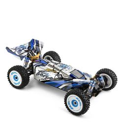 Diecast Model Cars Wltoys new 124017-V8 1/12 2.4G racing RC car 4WD brushless motor 75Km/H high-speed remote control off-road drift toy J240417