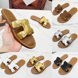 Designer Summer Simple Female Slippers Fashion Sandal Ladies Non-Slip Flat Mules Platform Heel Casual Square Toe Half Slippers Designer Sandals Size 35-41