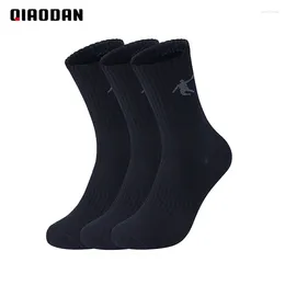 Sports Socks QIAODAN Three Pairs Running For Men 2024 High Quality Breathable Sweat-Absorbant Casual Comfortable EWA13221818