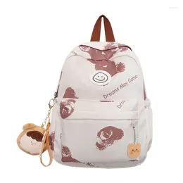 Backpack Female Teenager Cute Cartoon Book Bag Girls Travel Small School Bags Ladies Waterproo Nylon Fashion Women Kawaii