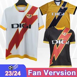 2023 24 Rayo Vallecano Mens Soccer Jerseys ISI BEBE TREJO VALENTIN ALVARO GARCIA SANTI COMESANA Home Away 3rd Football Shirts Short Sleeve Uniforms