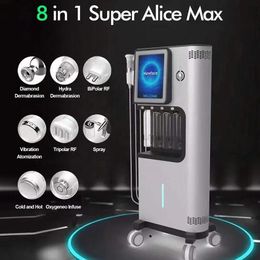 Factory price 8 in 1 Hydration Alice Super Bubble Water Spa Face Skin Care Acne Treatment Wrinkle Removal Salon Microdermabrasion skin rejuvenation Beauty Machine